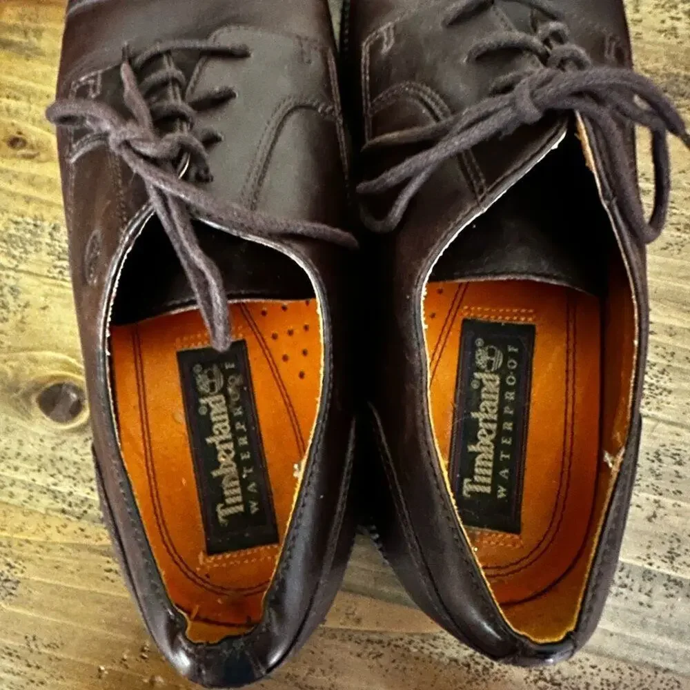 Timberland Waterproof Low Cut Leather Men Boots,size 10M